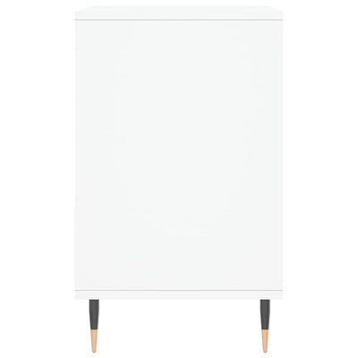 Kenkäkaappi korkeakiilto valkoinen 102x36x60 cm tekninen puu