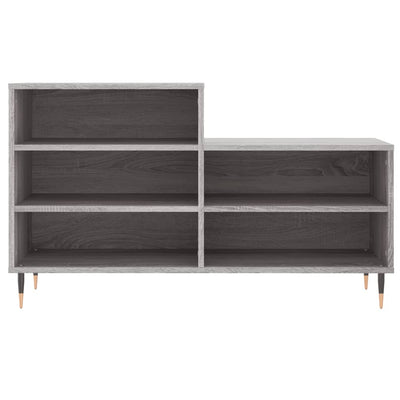 Kenkäkaappi harmaa Sonoma 102x36x60 cm tekninen puu