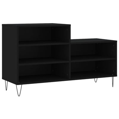 Kenkäkaappi musta 102x36x60 cm tekninen puu