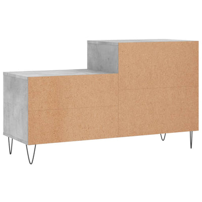 Kenkäkaappi betoninharmaa 102x36x60 cm tekninen puu