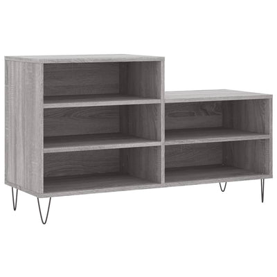 Kenkäkaappi harmaa Sonoma 102x36x60 cm tekninen puu