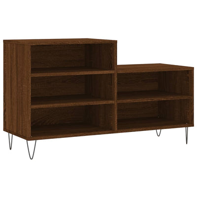 Kenkäkaappi ruskea tammi 102x36x60 cm tekninen puu