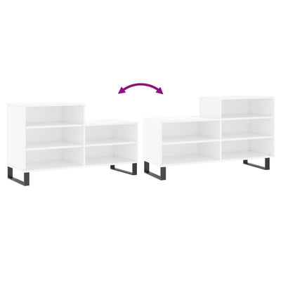 Valkoinen kenkäkaappi Paler 102x36x60cm (puinen)