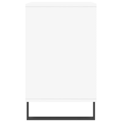 Kenkäkaappi korkeakiilto valkoinen 102x36x60 cm tekninen puu