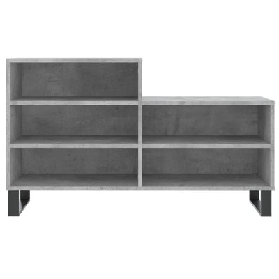 Kenkäkaappi betoninharmaa 102x36x60 cm tekninen puu