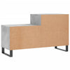 Kenkäkaappi betoninharmaa 102x36x60 cm tekninen puu
