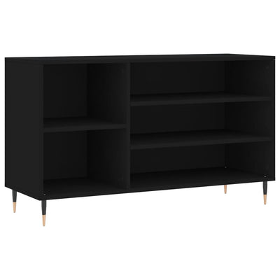 Kenkäkaappi musta 102x36x60 cm tekninen puu