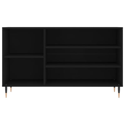 Kenkäkaappi musta 102x36x60 cm tekninen puu