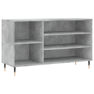 Kenkäkaappi betoninharmaa 102x36x60 cm tekninen puu