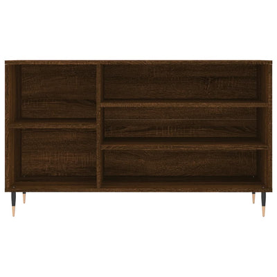 Kenkäkaappi ruskea tammi 102x36x60 cm tekninen puu