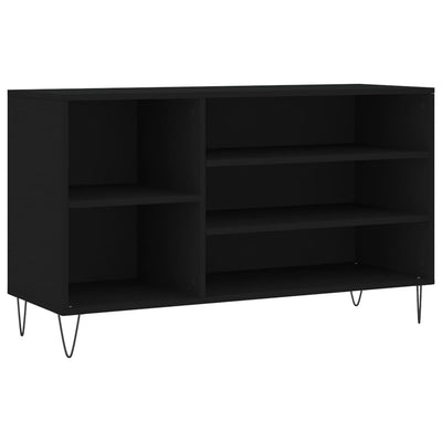 Kenkäkaappi musta 102x36x60 cm tekninen puu