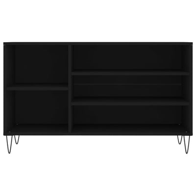 Kenkäkaappi musta 102x36x60 cm tekninen puu