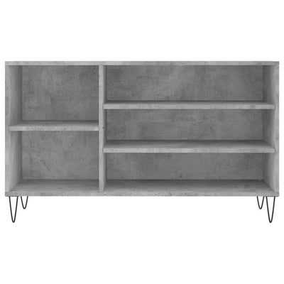 Kenkäkaappi betoninharmaa 102x36x60 cm tekninen puu
