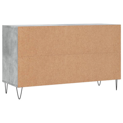 Kenkäkaappi betoninharmaa 102x36x60 cm tekninen puu