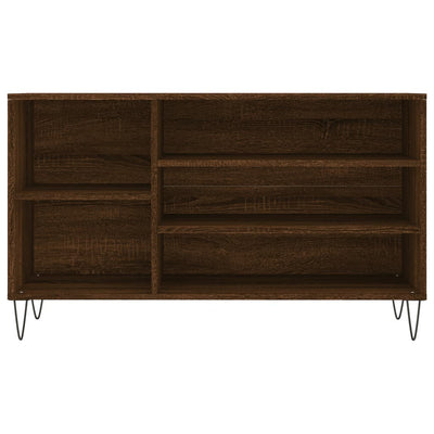 Kenkäkaappi ruskea tammi 102x36x60 cm tekninen puu