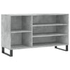 Kenkäkaappi betoninharmaa 102x36x60 cm tekninen puu