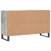 Kenkäkaappi betoninharmaa 102x36x60 cm tekninen puu