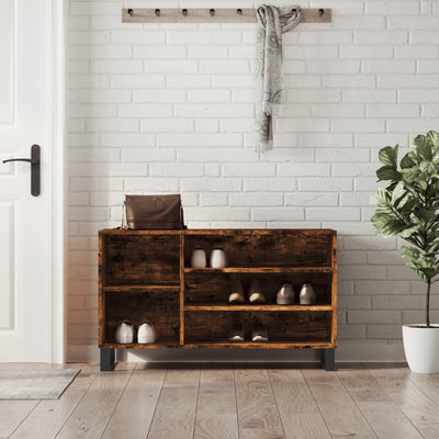 Kenkäkaappi savutammi 102x36x60 cm tekninen puu