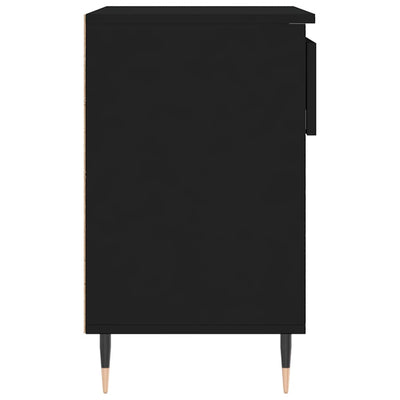 Kenkäkaappi musta 70x36x60 cm tekninen puu