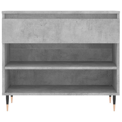 Kenkäkaappi betoninharmaa 70x36x60 cm tekninen puu