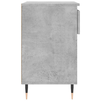 Kenkäkaappi betoninharmaa 70x36x60 cm tekninen puu