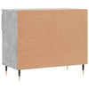 Kenkäkaappi betoninharmaa 70x36x60 cm tekninen puu