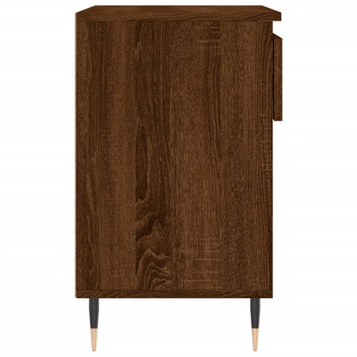 Kenkäkaappi ruskea tammi 70x36x60 cm tekninen puu