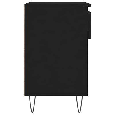 Kenkäkaappi musta 70x36x60 cm tekninen puu