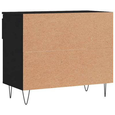 Kenkäkaappi musta 70x36x60 cm tekninen puu