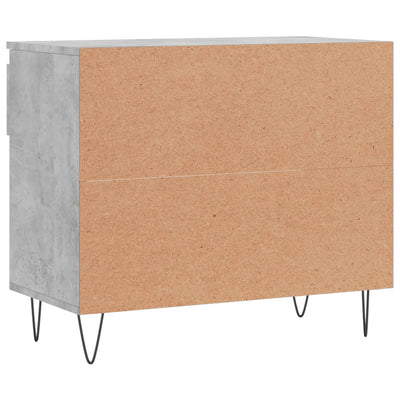 Kenkäkaappi betoninharmaa 70x36x60 cm tekninen puu