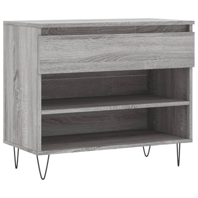 Kenkäkaappi harmaa Sonoma 70x36x60 cm tekninen puu