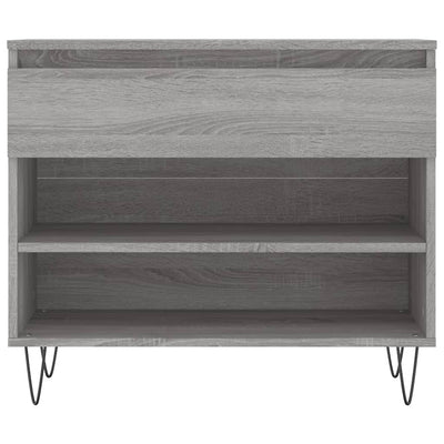 Kenkäkaappi harmaa Sonoma 70x36x60 cm tekninen puu