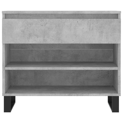 Kenkäkaappi betoninharmaa 70x36x60 cm tekninen puu
