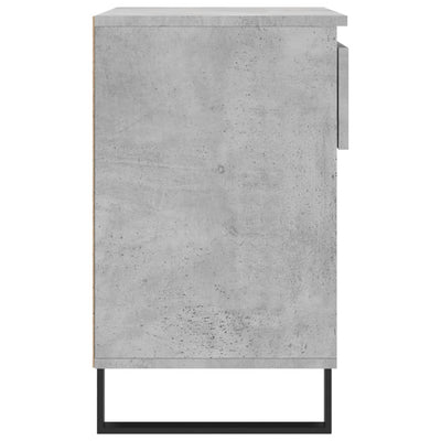 Kenkäkaappi betoninharmaa 70x36x60 cm tekninen puu