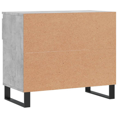 Kenkäkaappi betoninharmaa 70x36x60 cm tekninen puu