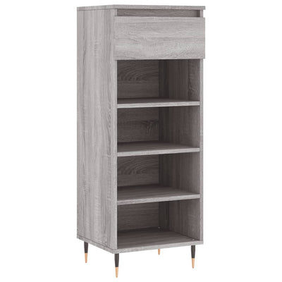 Kenkäkaappi harmaa Sonoma 40x36x105 cm tekninen puu