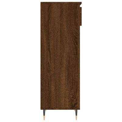 Kenkäkaappi ruskea tammi 40x36x105 cm tekninen puu