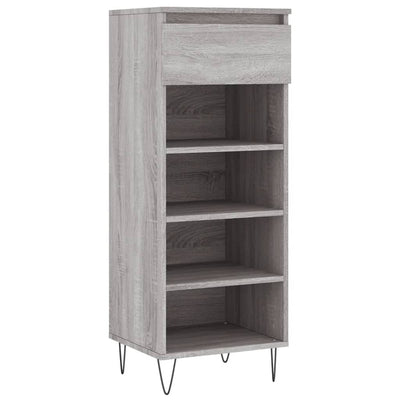 Kenkäkaappi harmaa Sonoma 40x36x105 cm tekninen puu