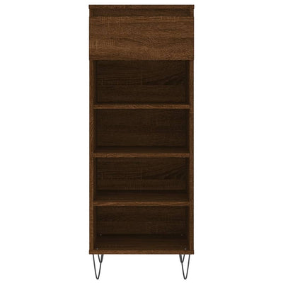 Kenkäkaappi ruskea tammi 40x36x105 cm tekninen puu