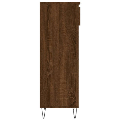 Kenkäkaappi ruskea tammi 40x36x105 cm tekninen puu