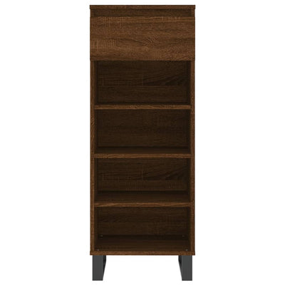 Kenkäkaappi ruskea tammi 40x36x105 cm tekninen puu