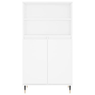Kaappi valkoinen 60x36x110 cm tekninen puu