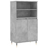Kaappi betoninharmaa 60x36x110 cm tekninen puu