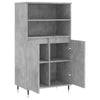 Kaappi betoninharmaa 60x36x110 cm tekninen puu