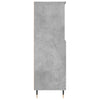 Kaappi betoninharmaa 60x36x110 cm tekninen puu