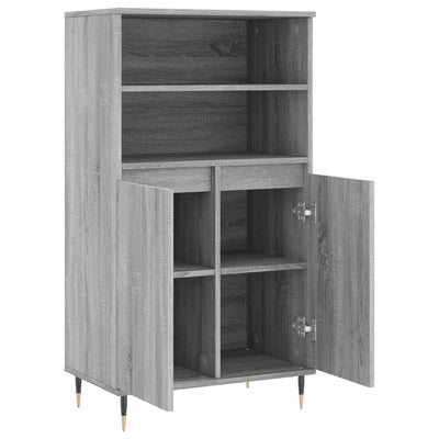Kaappi harmaa Sonoma 60x36x110 cm tekninen puu