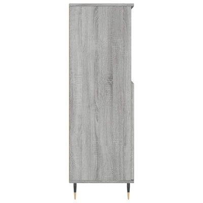 Kaappi harmaa Sonoma 60x36x110 cm tekninen puu