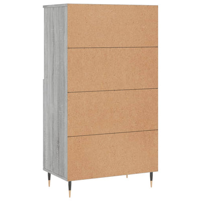 Kaappi harmaa Sonoma 60x36x110 cm tekninen puu