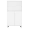 Kaappi valkoinen 60x36x110 cm tekninen puu