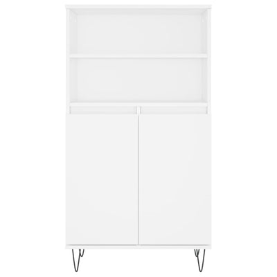 Kaappi valkoinen 60x36x110 cm tekninen puu